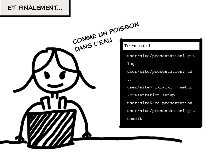 À l'aise avec le terminal.